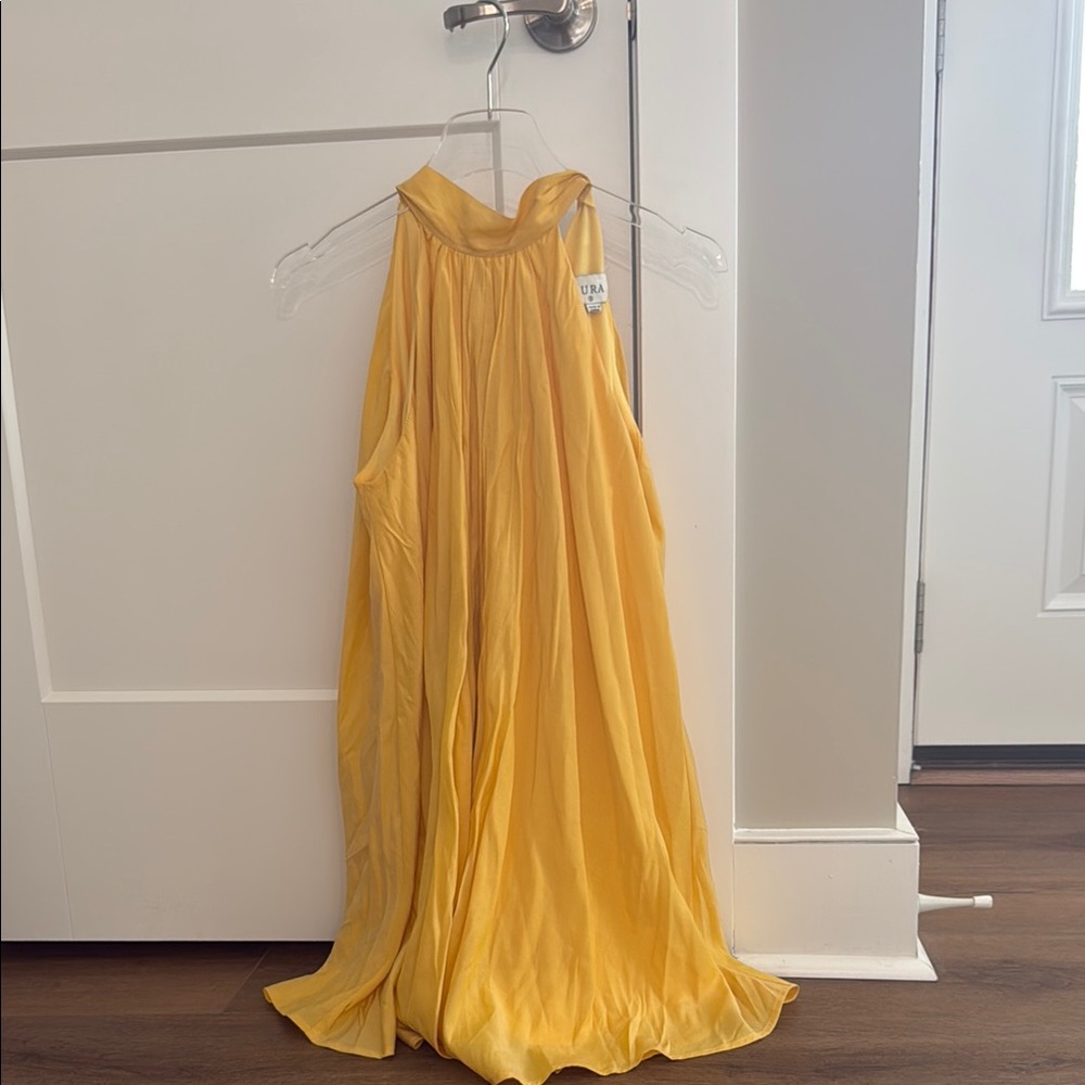 Yellow Halter Neck Dress